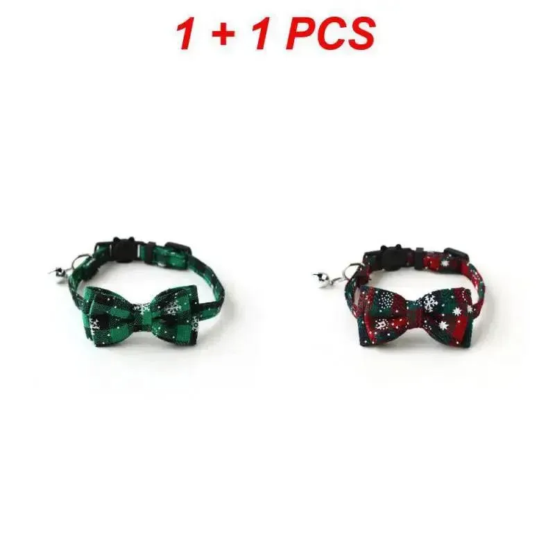 Festive Christmas Pet Collar Tie for Cats & Dogs