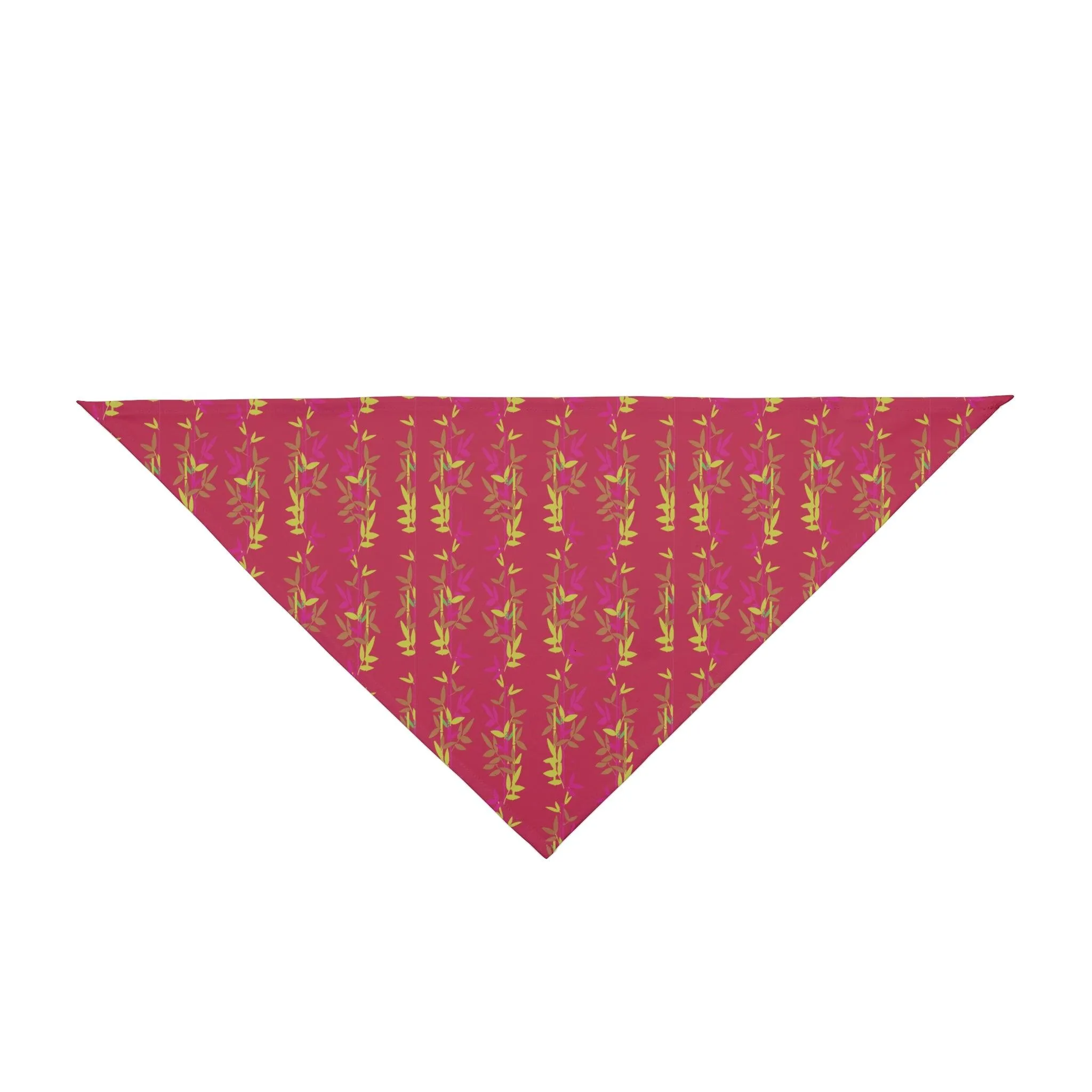 Miniaday Designs Red Bamboo Bandana for Pups