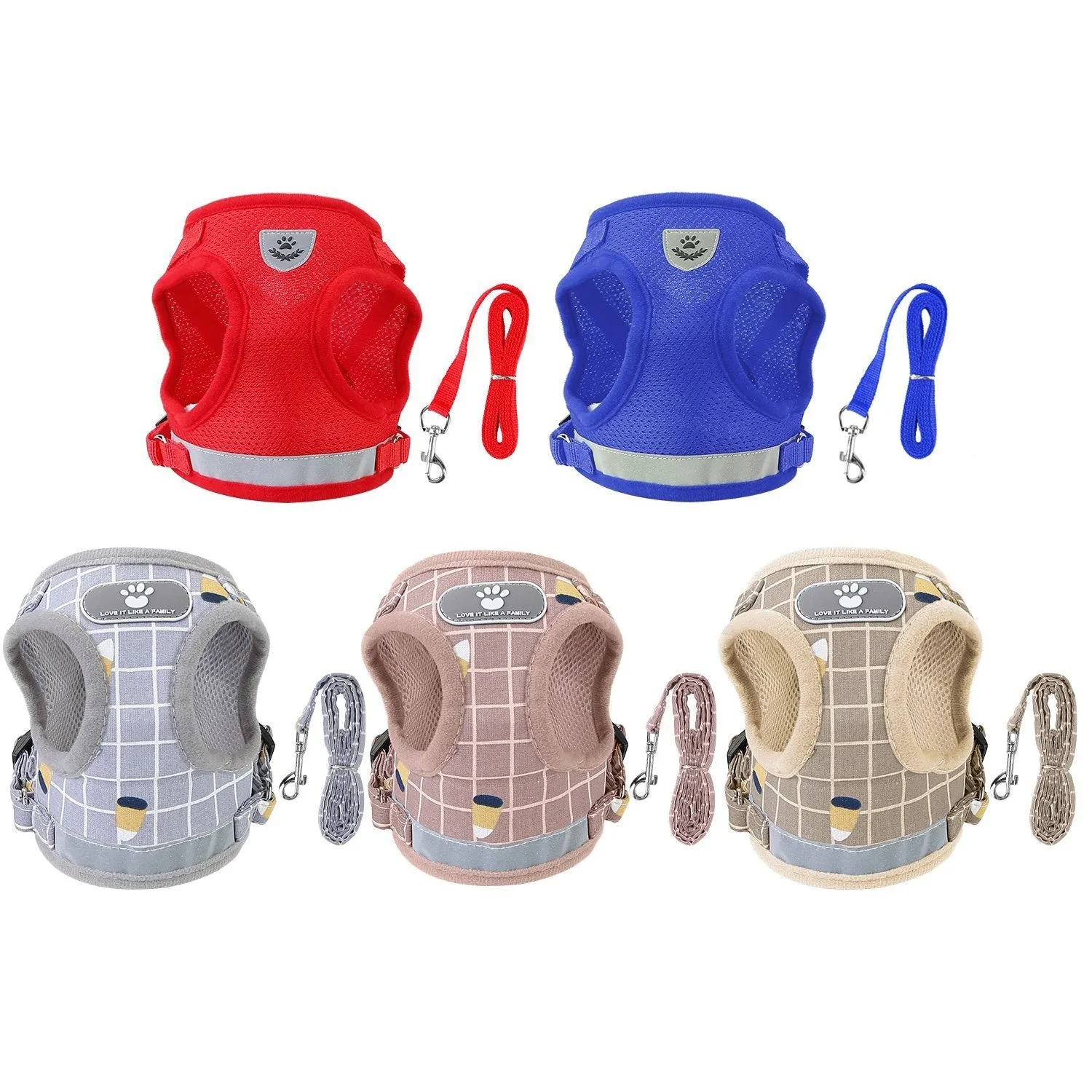Pet Mesh Harness Dog Leash Puppy Vest